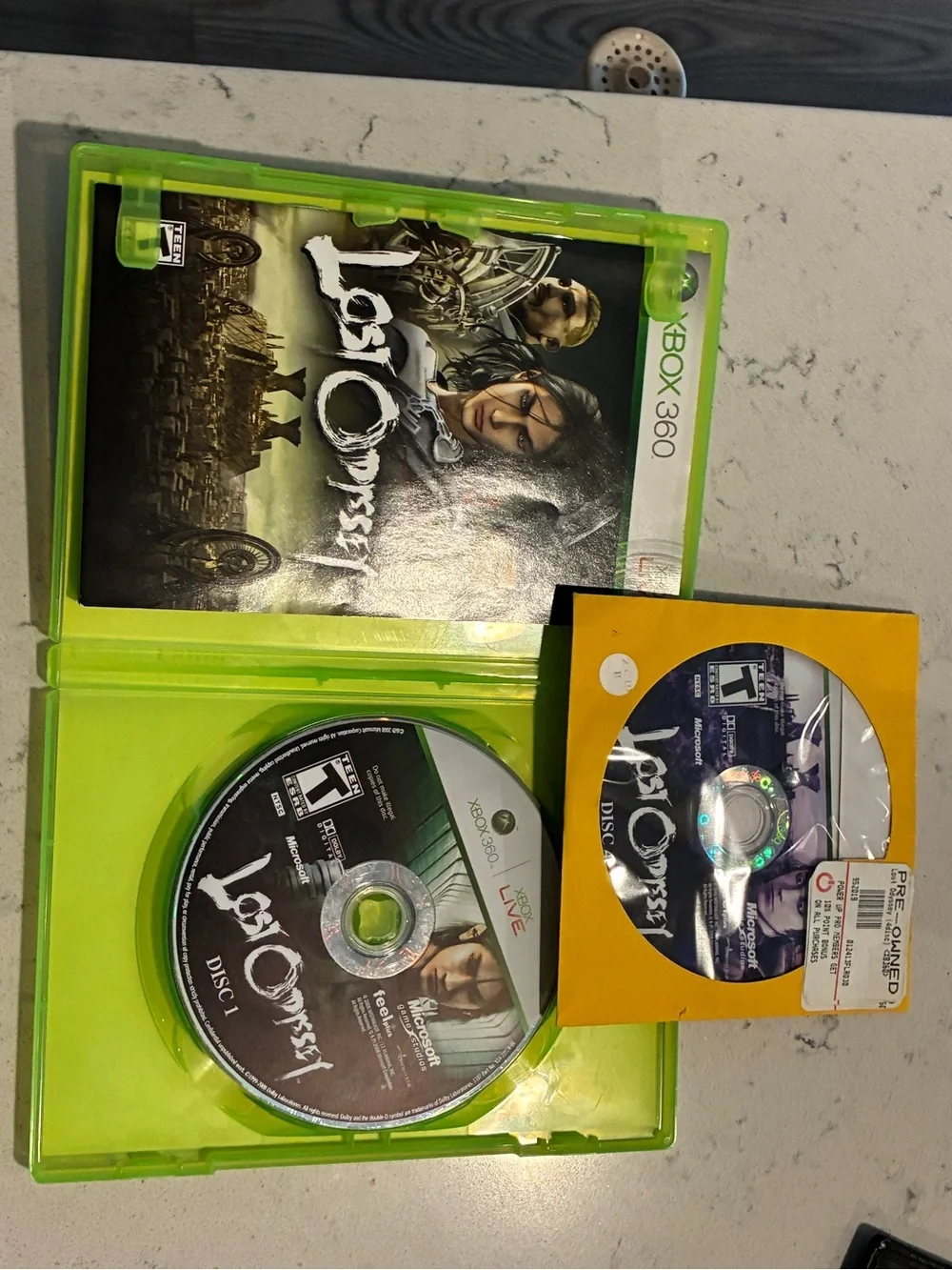 Lost Odyssey (Microsoft Xbox 360, 2008) CIB - Complete - Tested -